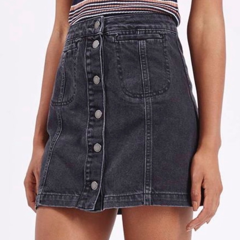 Topshop Moto Denim Mini skirt